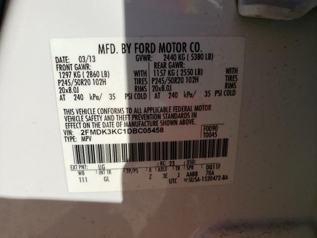 Photo 9 VIN: 2FMDK3KC1DBC05458 - FORD EDGE LIMIT 