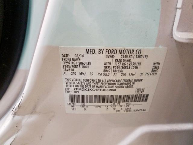 Photo 9 VIN: 2FMDK3KC1EBA93858 - FORD EDGE LIMIT 