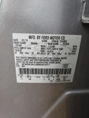 Photo 9 VIN: 2FMDK3KC2BBA01071 - FORD EDGE LIMIT 