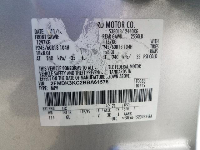 Photo 9 VIN: 2FMDK3KC2BBA61576 - FORD EDGE LIMIT 