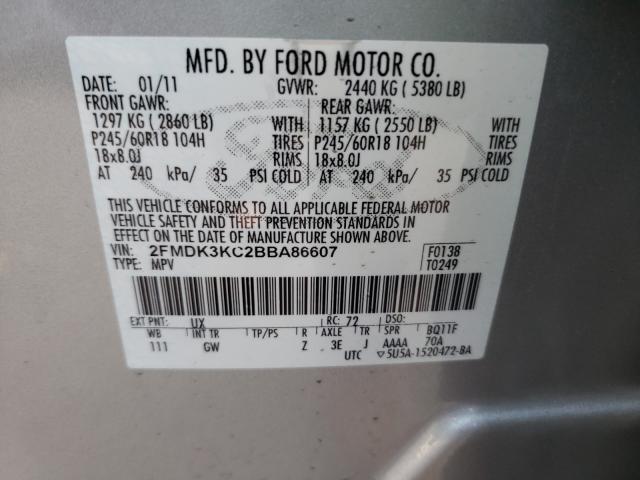 Photo 9 VIN: 2FMDK3KC2BBA86607 - FORD EDGE LIMIT 