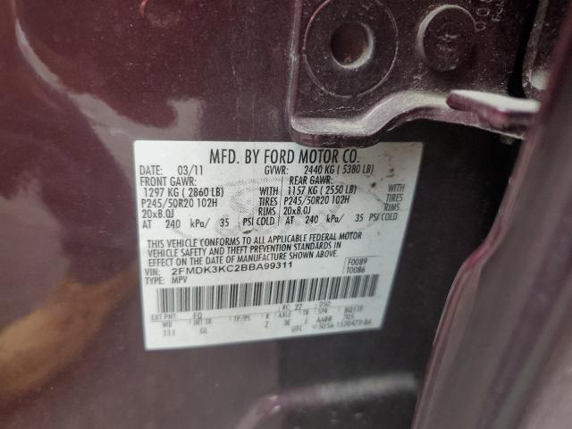 Photo 12 VIN: 2FMDK3KC2BBA99311 - FORD EDGE 