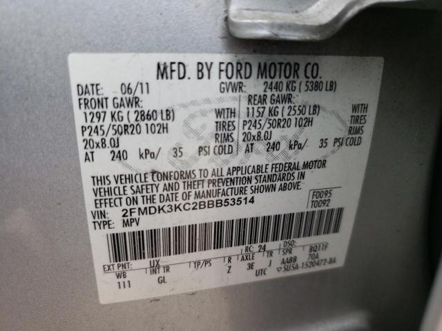 Photo 12 VIN: 2FMDK3KC2BBB53514 - FORD EDGE 