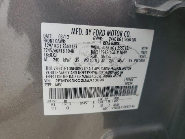 Photo 11 VIN: 2FMDK3KC2DBA13899 - FORD EDGE 