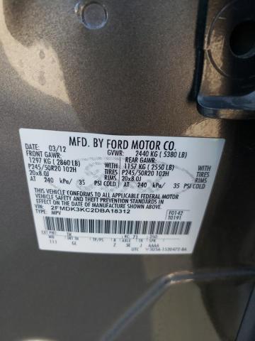 Photo 13 VIN: 2FMDK3KC2DBA18312 - FORD EDGE 