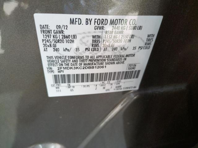 Photo 9 VIN: 2FMDK3KC2DBB12061 - FORD EDGE LIMIT 