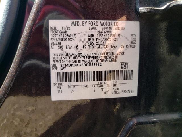 Photo 11 VIN: 2FMDK3KC2DBB35582 - FORD EDGE 