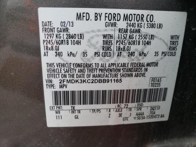 Photo 12 VIN: 2FMDK3KC2DBB91165 - FORD EDGE 