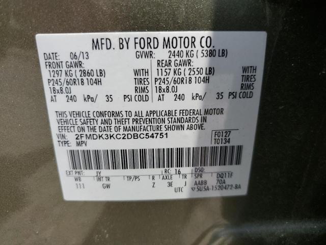 Photo 11 VIN: 2FMDK3KC2DBC54751 - FORD EDGE 