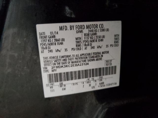 Photo 12 VIN: 2FMDK3KC2EBA23124 - FORD EDGE 