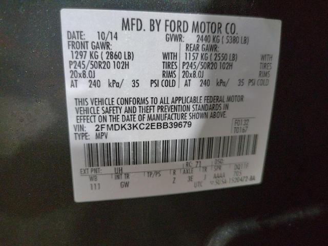 Photo 12 VIN: 2FMDK3KC2EBB39679 - FORD EDGE 