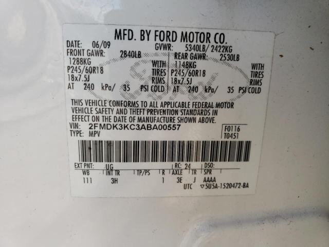 Photo 11 VIN: 2FMDK3KC3ABA00557 - FORD EDGE LIMIT 