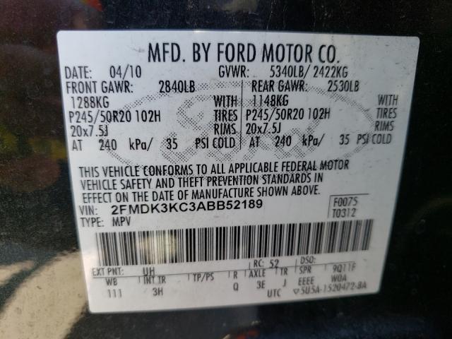 Photo 9 VIN: 2FMDK3KC3ABB52189 - FORD EDGE LIMIT 