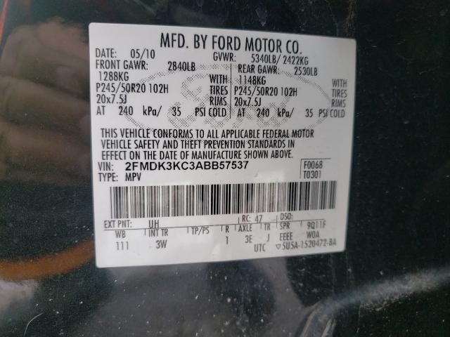 Photo 9 VIN: 2FMDK3KC3ABB57537 - FORD EDGE LIMIT 