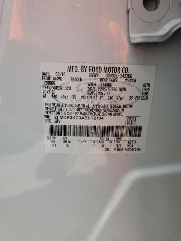 Photo 12 VIN: 2FMDK3KC3ABB72104 - FORD EDGE LIMIT 