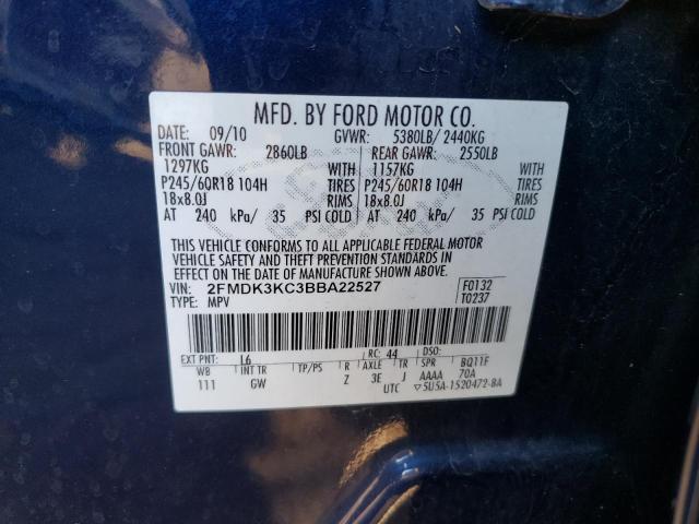 Photo 12 VIN: 2FMDK3KC3BBA22527 - FORD EDGE 