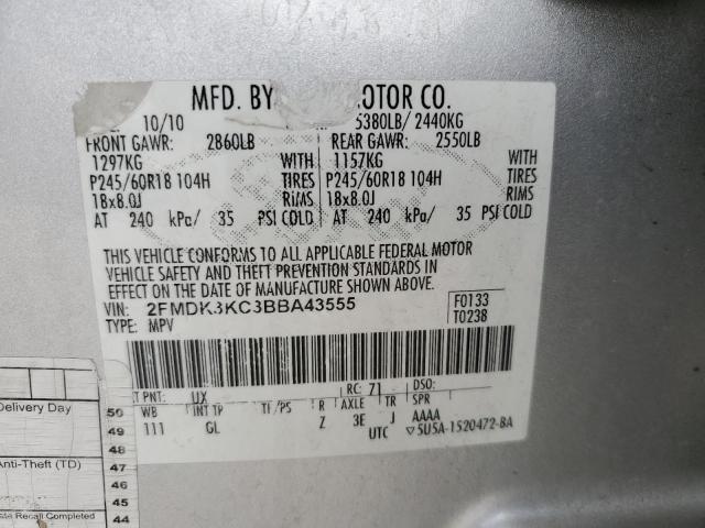 Photo 12 VIN: 2FMDK3KC3BBA43555 - FORD EDGE 