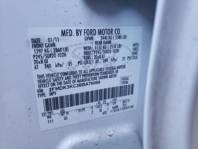 Photo 9 VIN: 2FMDK3KC3BBA76068 - FORD EDGE LIMIT 