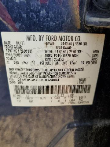 Photo 12 VIN: 2FMDK3KC3BBB24054 - FORD EDGE 