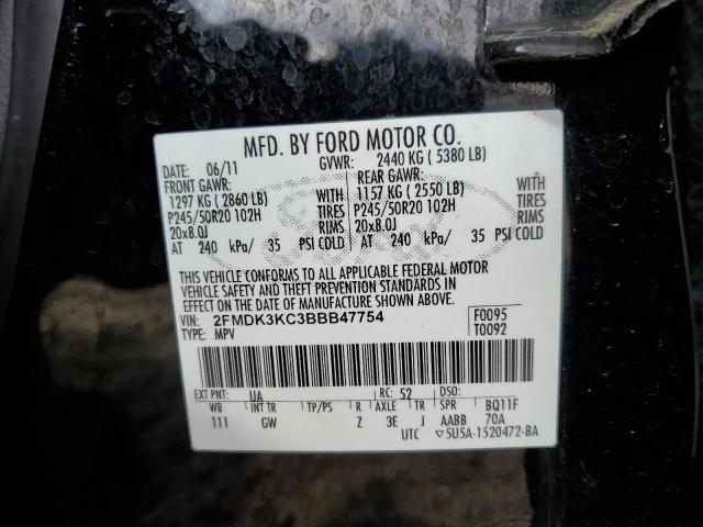 Photo 12 VIN: 2FMDK3KC3BBB47754 - FORD EDGE 