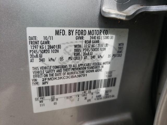 Photo 9 VIN: 2FMDK3KC3CBA39751 - FORD EDGE LIMIT 