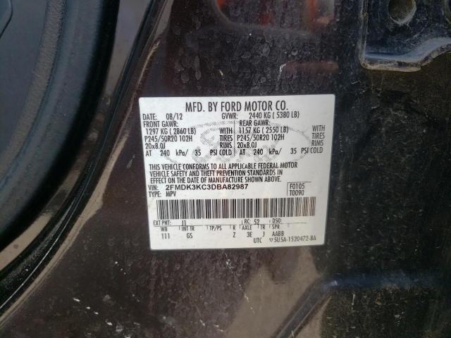 Photo 12 VIN: 2FMDK3KC3DBA82987 - FORD EDGE 