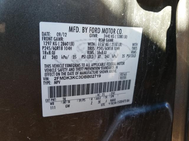 Photo 9 VIN: 2FMDK3KC3DBB02719 - FORD EDGE LIMIT 