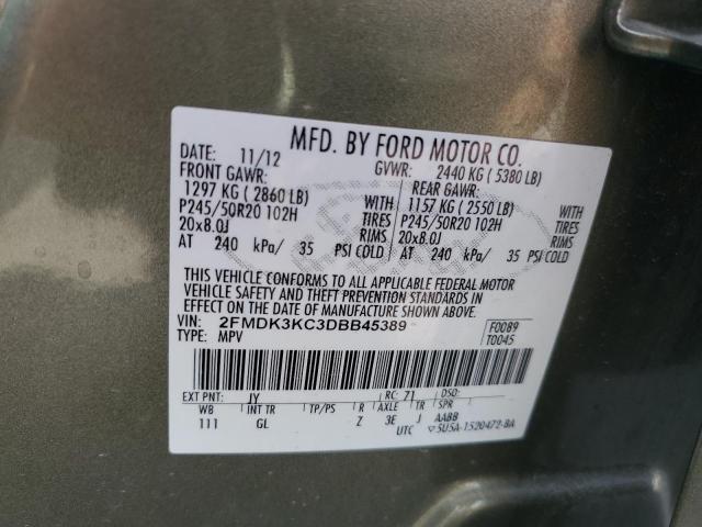 Photo 13 VIN: 2FMDK3KC3DBB45389 - FORD EDGE 