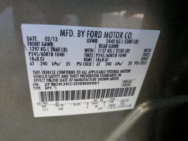 Photo 12 VIN: 2FMDK3KC3DBB95581 - FORD EDGE LIMIT 