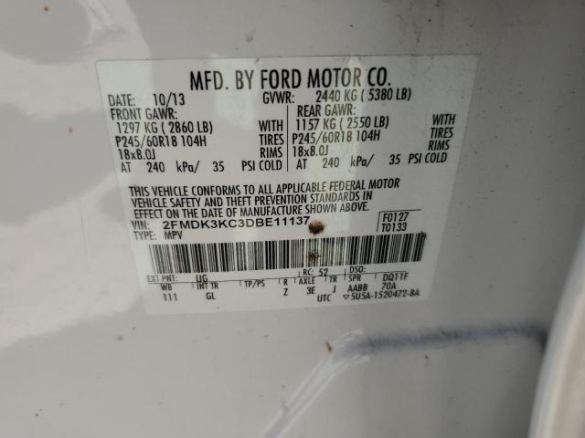 Photo 12 VIN: 2FMDK3KC3DBE11137 - FORD EDGE 