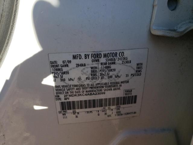 Photo 9 VIN: 2FMDK3KC4ABA23099 - FORD EDGE LIMIT 