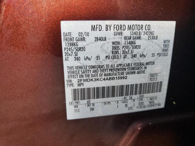 Photo 13 VIN: 2FMDK3KC4ABB15992 - FORD EDGE LIMIT 