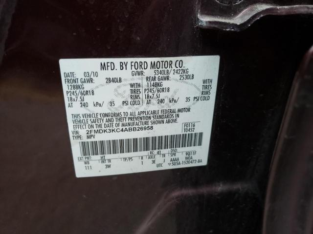 Photo 11 VIN: 2FMDK3KC4ABB26958 - FORD EDGE LIMIT 