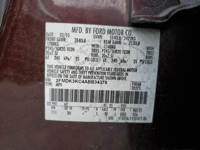 Photo 13 VIN: 2FMDK3KC4ABB34378 - FORD EDGE 