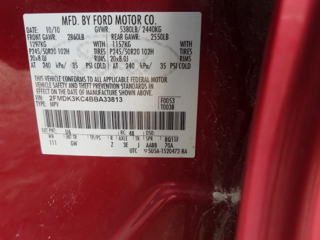 Photo 9 VIN: 2FMDK3KC4BBA33813 - FORD EDGE LIMIT 