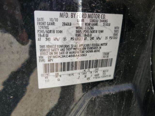 Photo 12 VIN: 2FMDK3KC4BBA43063 - FORD EDGE LIMIT 