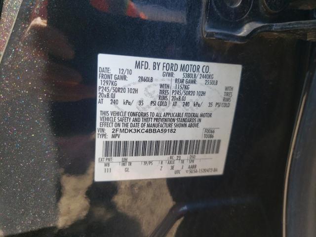 Photo 9 VIN: 2FMDK3KC4BBA59182 - FORD EDGE LIMIT 