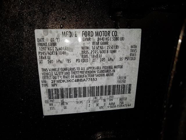 Photo 9 VIN: 2FMDK3KC4BBA77553 - FORD EDGE LIMIT 