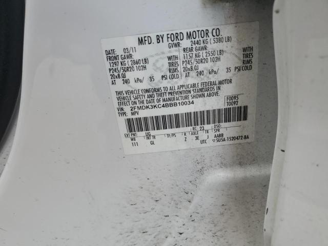 Photo 12 VIN: 2FMDK3KC4BBB10034 - FORD EDGE LIMIT 