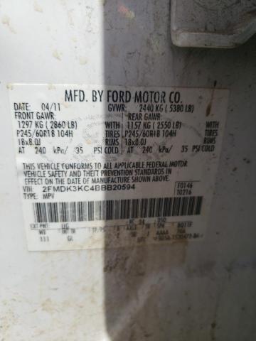 Photo 11 VIN: 2FMDK3KC4BBB20594 - FORD EDGE LIMIT 