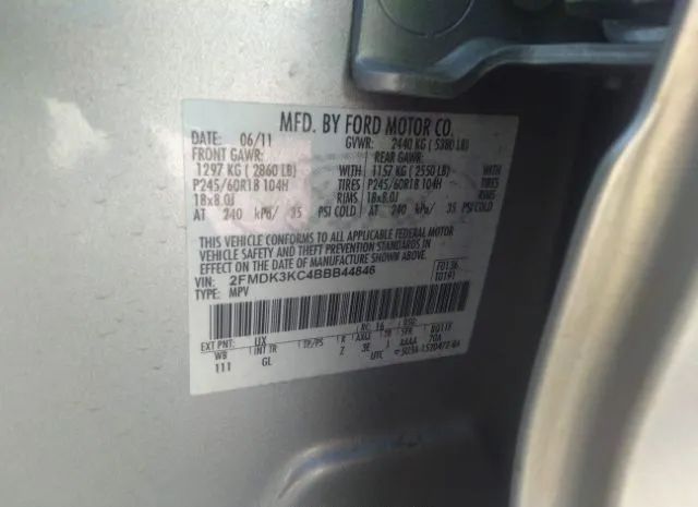 Photo 8 VIN: 2FMDK3KC4BBB44846 - FORD EDGE 