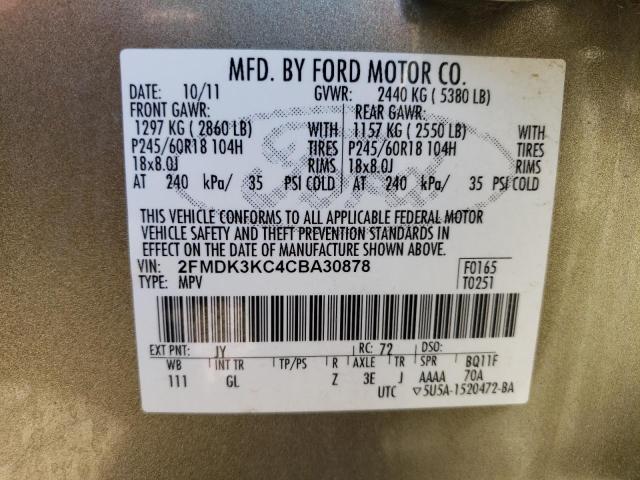 Photo 12 VIN: 2FMDK3KC4CBA30878 - FORD EDGE 