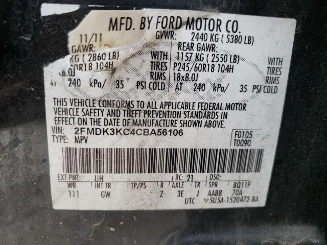 Photo 9 VIN: 2FMDK3KC4CBA56106 - FORD EDGE LIMIT 