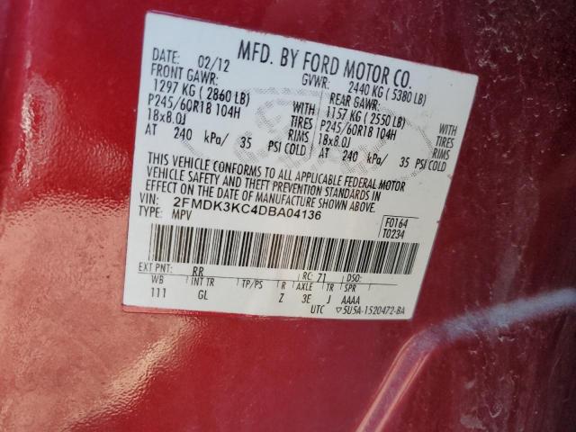 Photo 13 VIN: 2FMDK3KC4DBA04136 - FORD EDGE LIMIT 