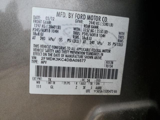 Photo 11 VIN: 2FMDK3KC4DBA09577 - FORD EDGE 