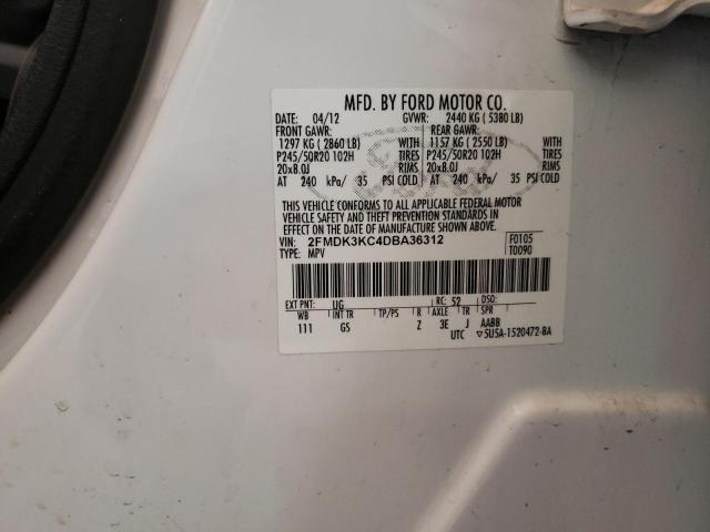 Photo 13 VIN: 2FMDK3KC4DBA36312 - FORD EDGE 