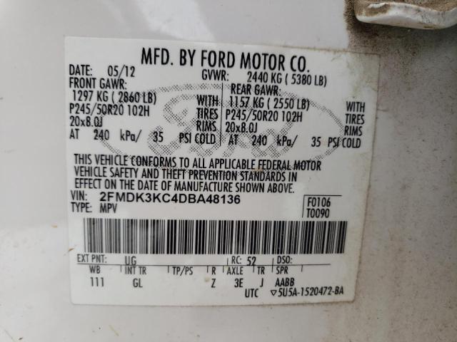 Photo 9 VIN: 2FMDK3KC4DBA48136 - FORD EDGE LIMIT 