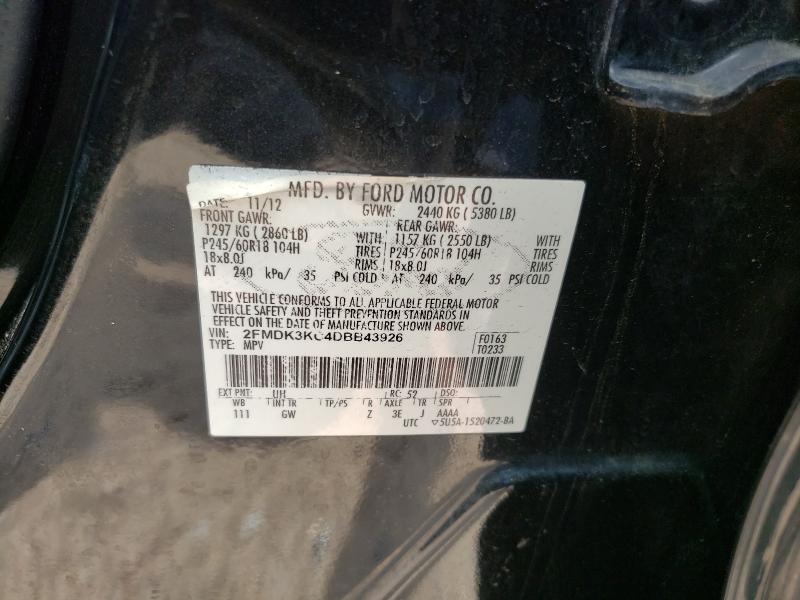 Photo 9 VIN: 2FMDK3KC4DBB43926 - FORD EDGE LIMIT 