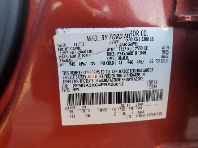 Photo 11 VIN: 2FMDK3KC4EBA08012 - FORD EDGE 