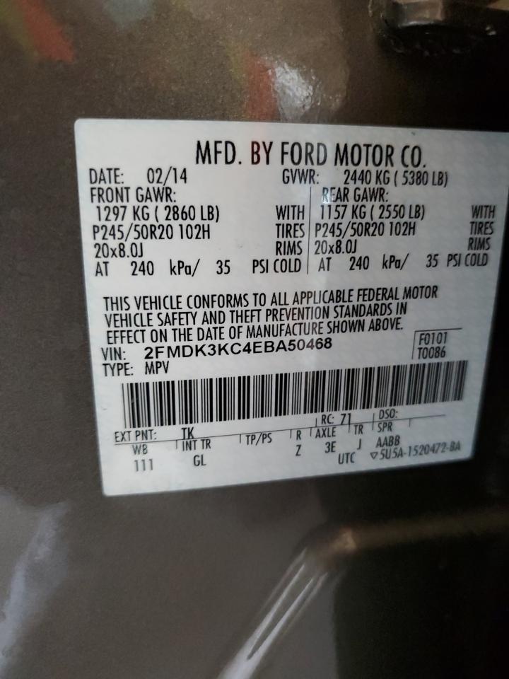 Photo 11 VIN: 2FMDK3KC4EBA50468 - FORD EDGE 